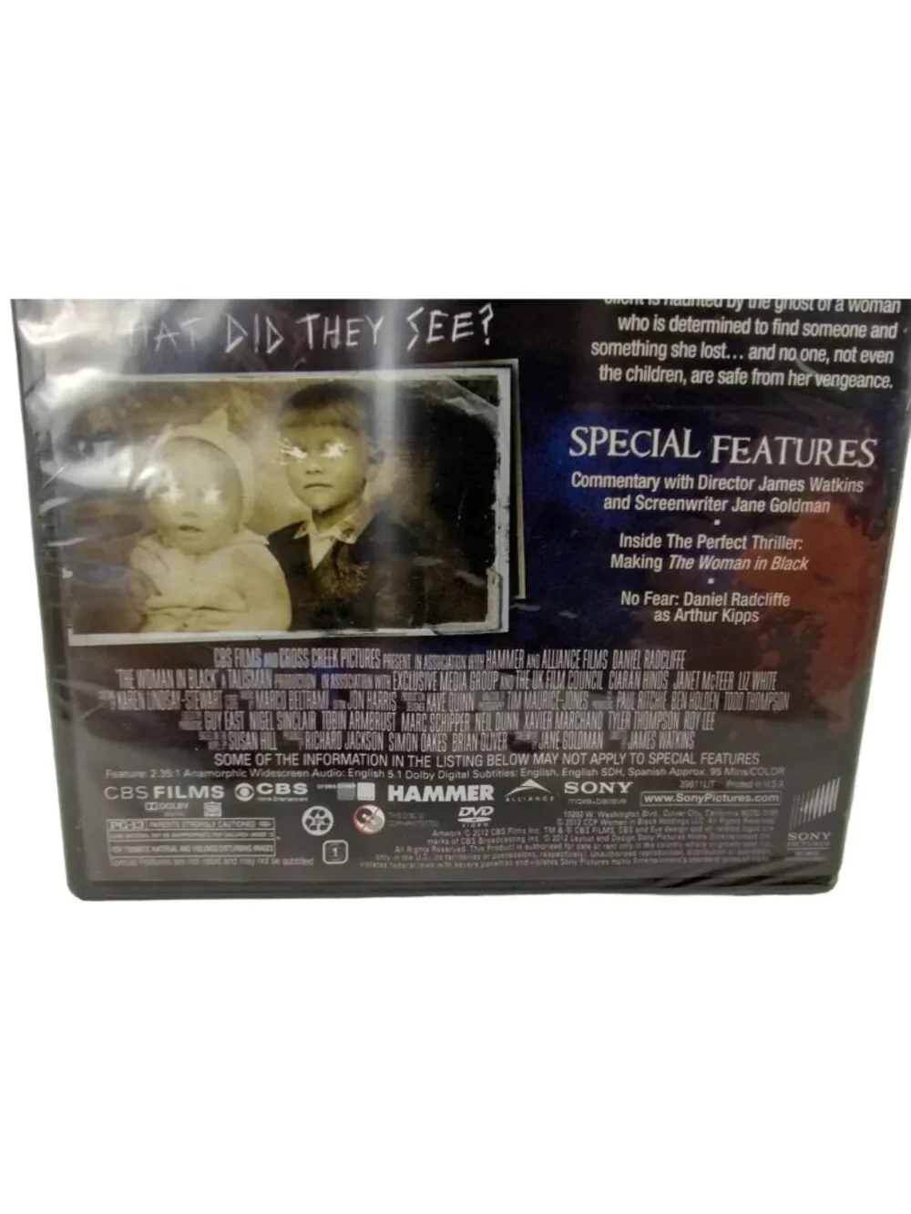 The Woman In Black 2012 DVD A Haunting Tale Starring Daniel Radcliffe
